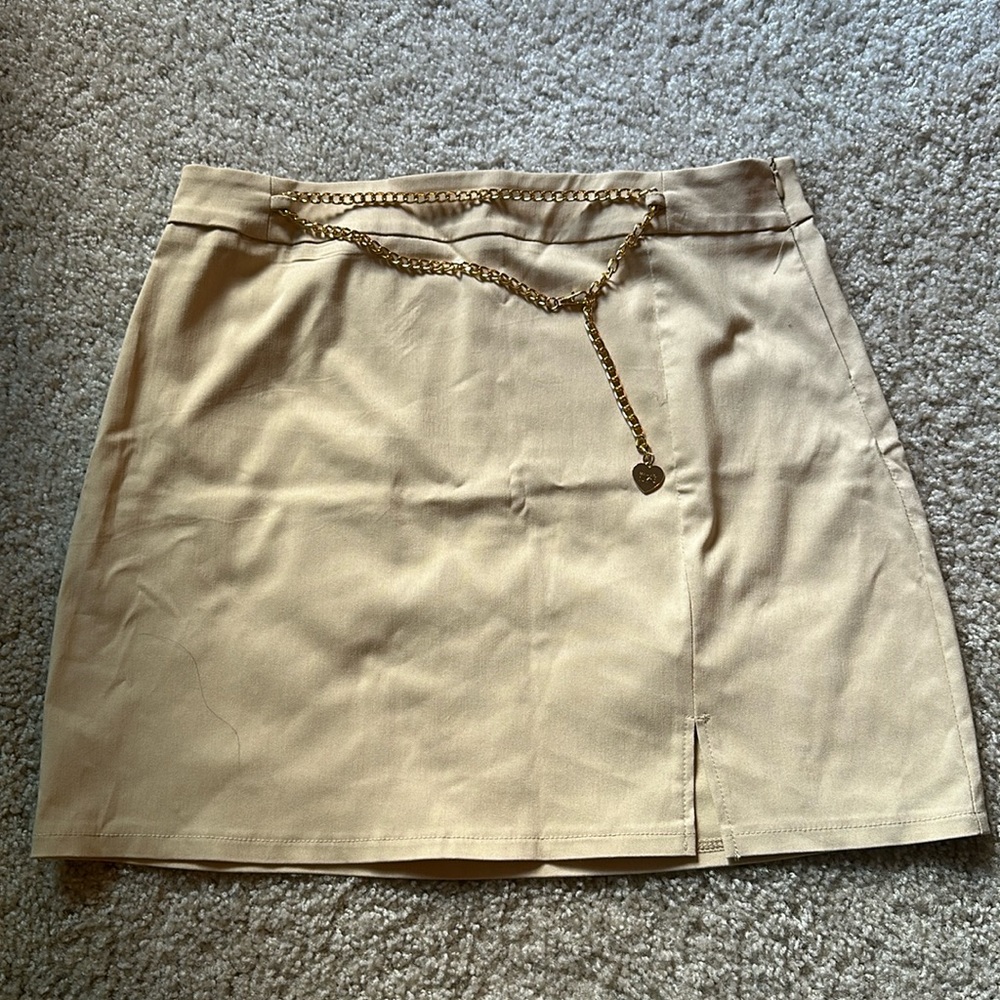 Tan Aline Skirt